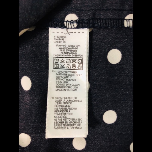 Forever 21 Buttons Up Shirt Dress Polka Dot size S Summer - Picture 12 of 12